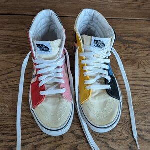 Vans X MoMA Sk8-Hi Lyubov Popova Sneakers Skate Shoes Men 6 Women 7.5 Colorful